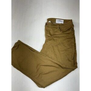 The Perfect Jean NYC Pants Mens 40x30 Brown Denkhaki Slim Thick Stretch Comfort